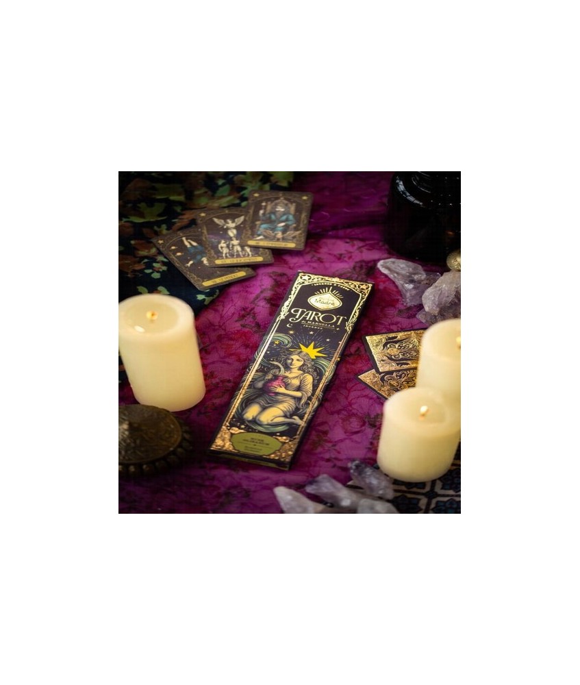 Incienso Tarot de Marsella Almizcle  Olibano Sagrada Madre. Varitas de incienso artesanal con aroma cálido y amaderado, ideale
