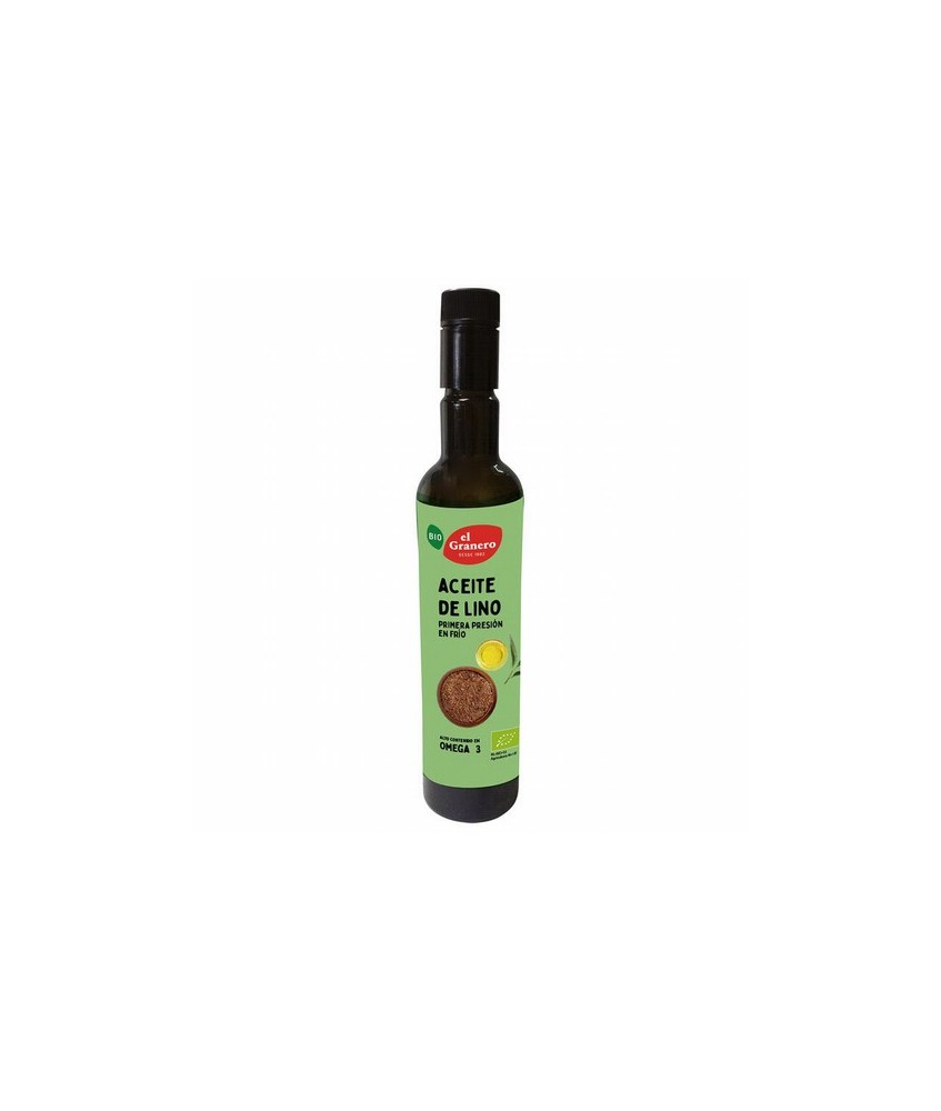ACEITE DE LINO BIO 1ª PRESION, 500 ml
Ref. 013610

Ingredientes: aceite de lino* (Linum usitatissimum) de primera presión en