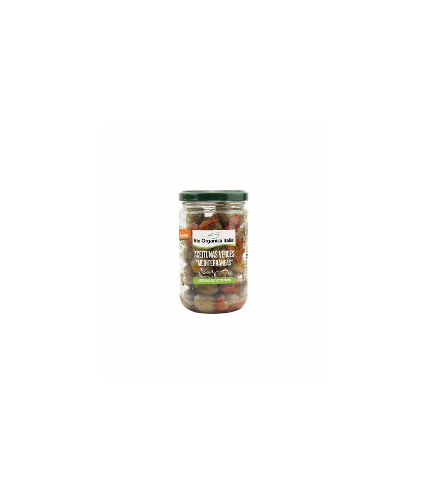 
Aceitunas verdes con aliño mediterráneo Bio Organica Italia 180 g


 
Ingredientes: Aceitunas verdes** 78%, pimientos** 1