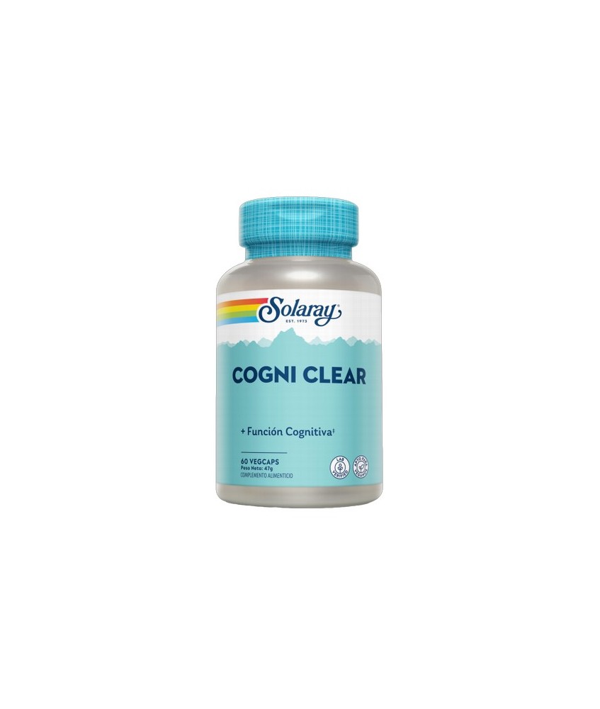 

Cogni clear- 60 Vegcaps. Apto para veganos.
Contenido medio (por VegCap)
Quercitina 

34.9
Gotu kola (Centella asiátic