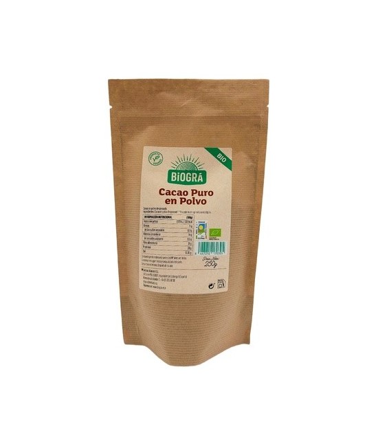BIO.CACAO PURO POLVO 250 GR.