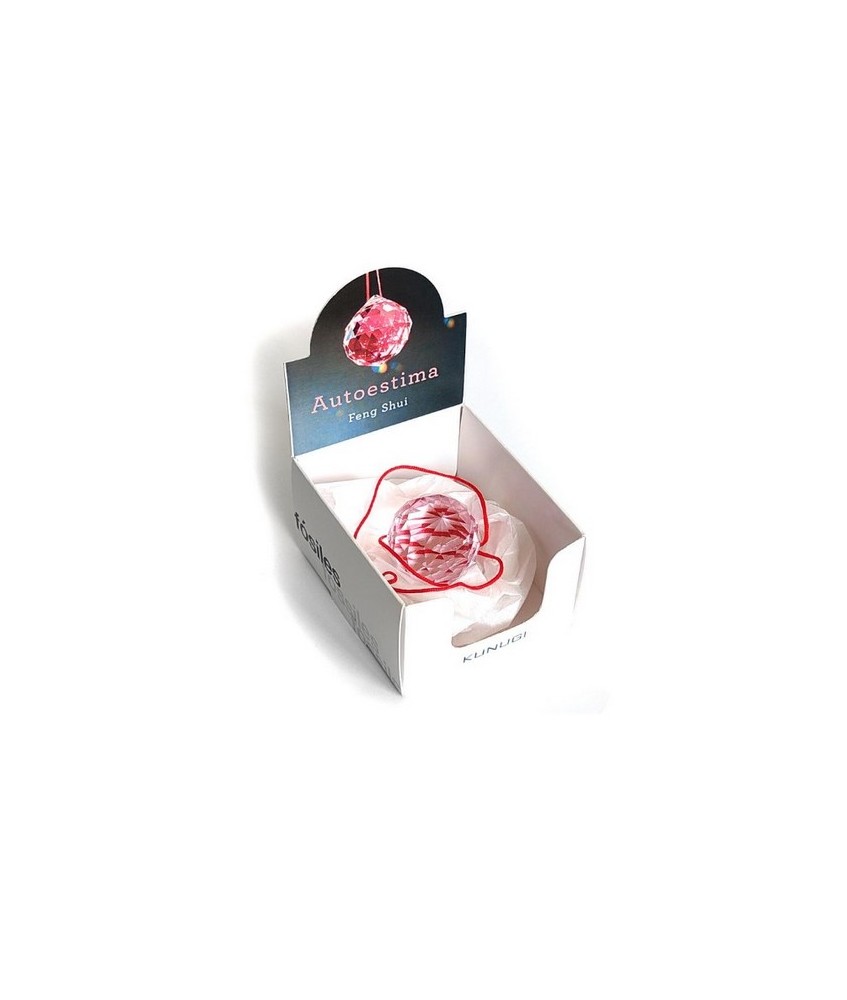 Bola facetada de cristal ROSA de 30 mm. de diametro.
Engarzada en hilo rojo.

Con caja exclusiva.

En el feng Shui, las bo
