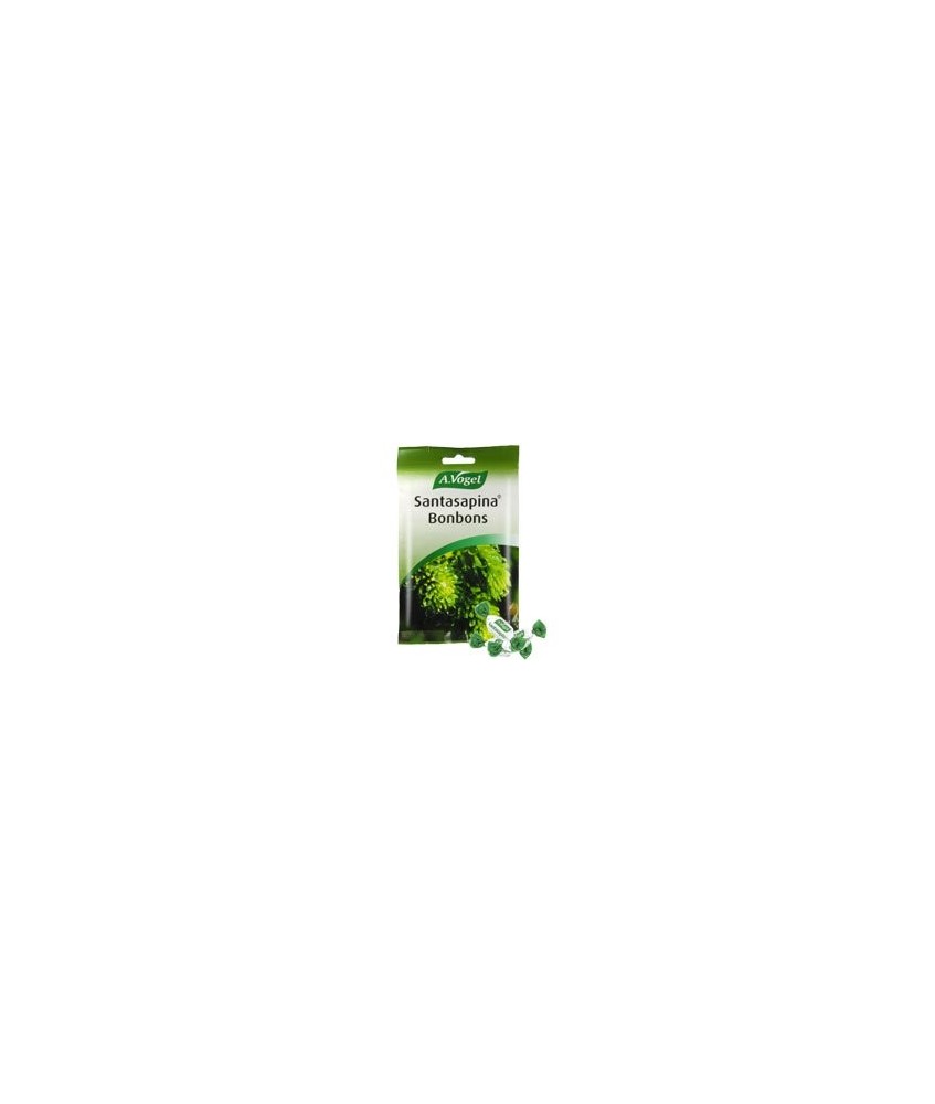 Santasapina® Bonbons caramelos refrescantes con extractos de yemas de abeto.
Composición:
1 bonbon de 5,2 g contiene:
Ingred