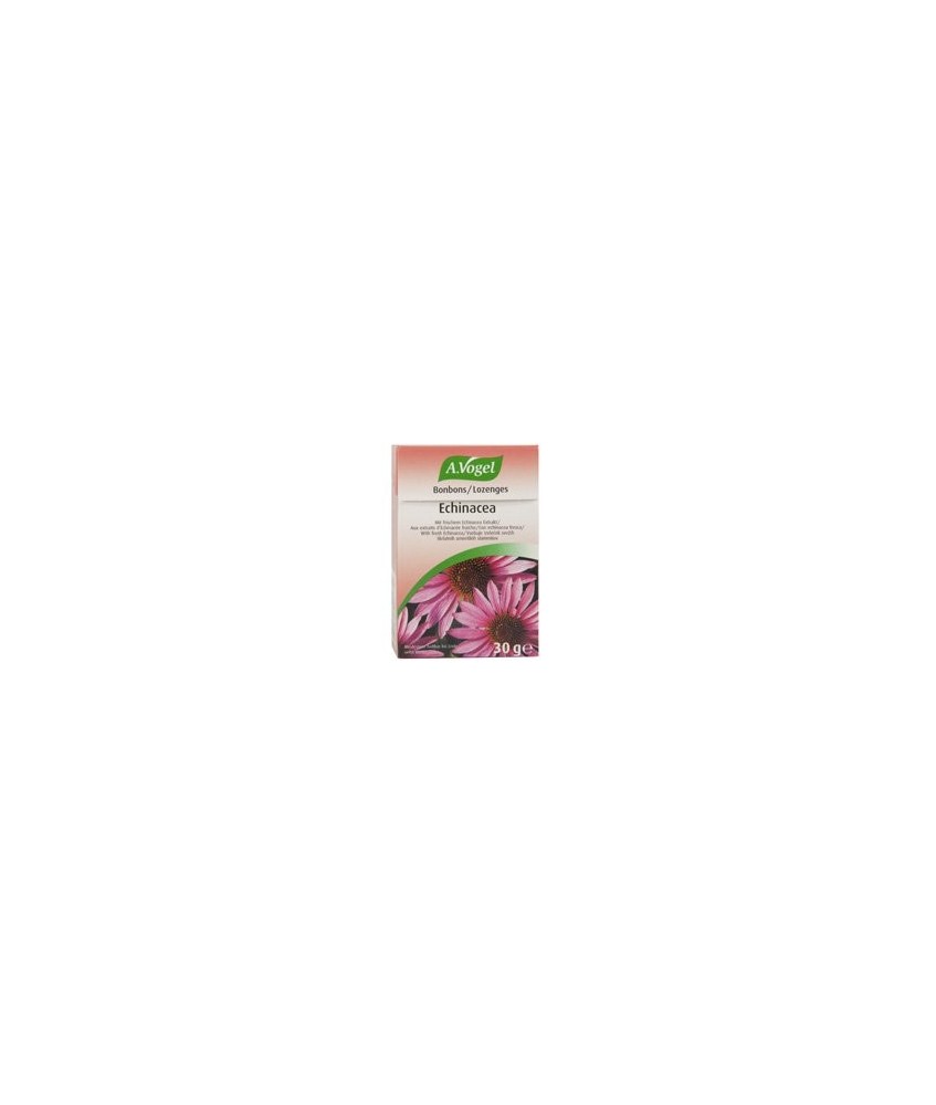 Deliciosos caramelos rellenos con extracto de echinacea fresca de cultivo biológico. 
Ingredientes:
Jarabe de glucosa, azúcar