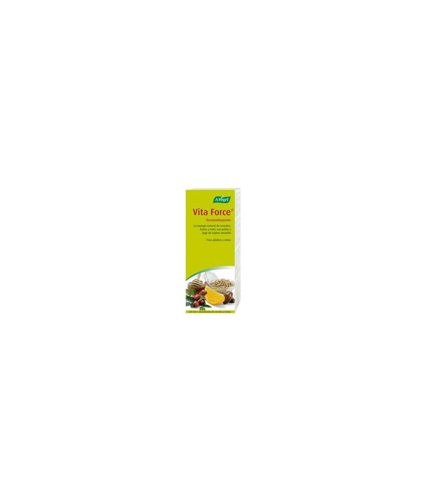 VitaForce® es un tónico multivitamínico natural adecuado para niños, adultos y ancianos.
Su equilibrada fórmula a base de cere