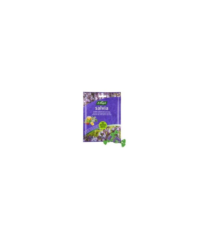 Deliciosos Salvia Bonbons rellenos de tintura de salvia fresca, miel pura de abeja y polvo de acerola, rica en vitamina C natur