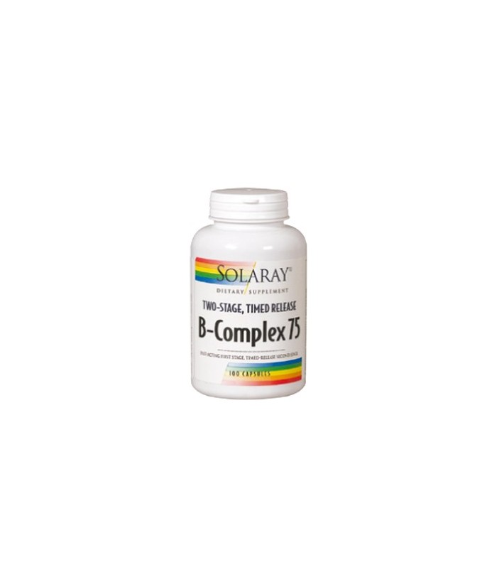 

B Complex 75 - 100 cáp. Acción Retard.

Descripción
B-complex 75, cápsulas de acción retardada en dos etapas. En la prim
