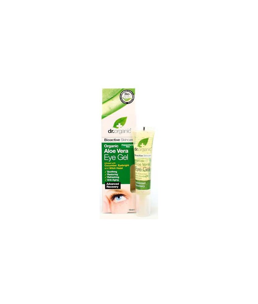 Aloe Vera Eye Gel
Este gel orgánico de Aloe Vera es muy rico en
nutrientes, enzimas, polisacáridos, tiene potentes
propiedad