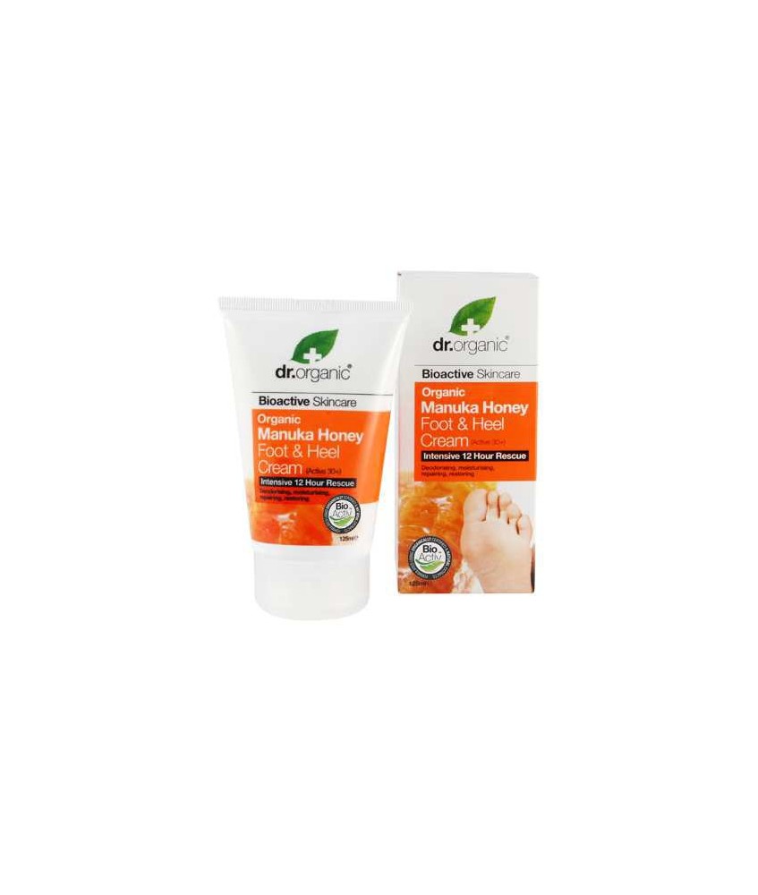 Manuka Honey Foot & Heel Cream
Mezcla de Miel de Manuka Orgánica, Aloe Vera,
Aceite de Oliva, Propóleos, Aceite de Girasol,
