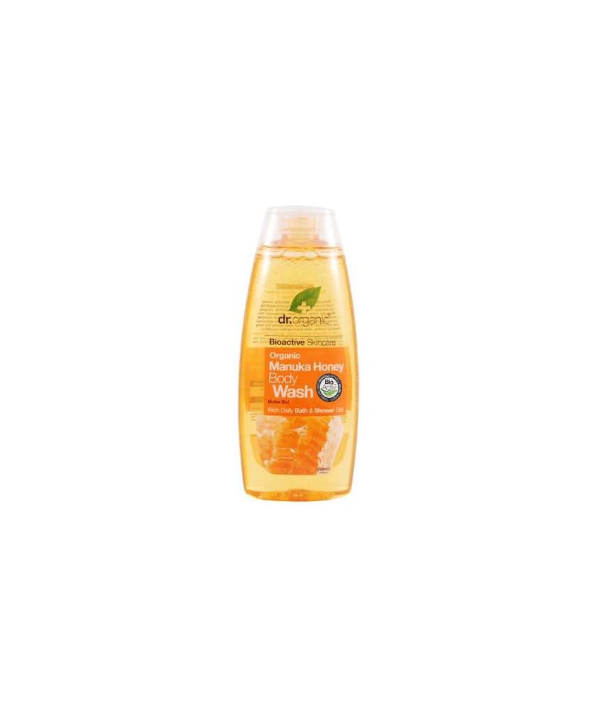 Manuka Honey Body Wash
Un gel corporal revitalizante basado en Miel de Manuka
Orgánica y Aloe Vera, ideal para todo tipo de p