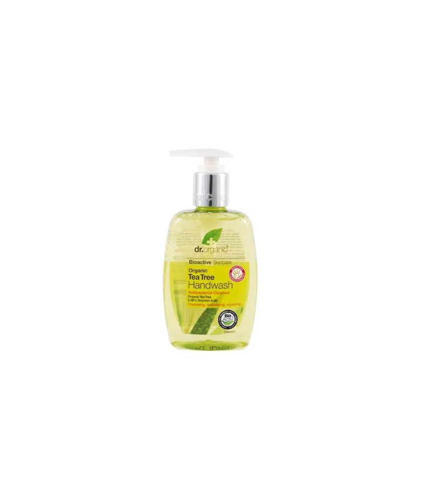 Tea Tree Handwash
Esta formulación suave antiséptica y antibacteriana
combina el aceite orgánico del árbol del té con el Aloe