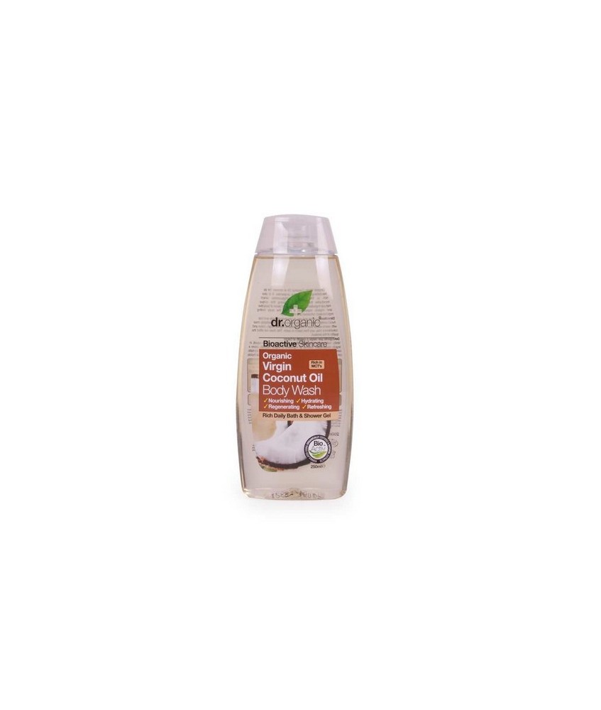 Virgin Coconut Oil Body Wash
Gel de uso diario a base de Aceite de coco orgánico, conocido por
sus propiedades nutritivas e h
