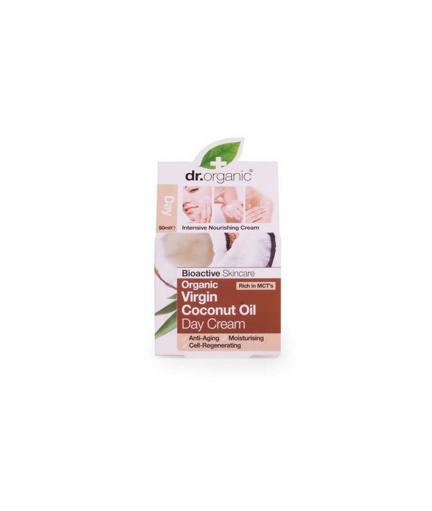 Virgin Coconut Oil Day Cream
Crema nutritiva e intensiva con una textura ligera y ultra absorbente.
Esta crema de día orgánic