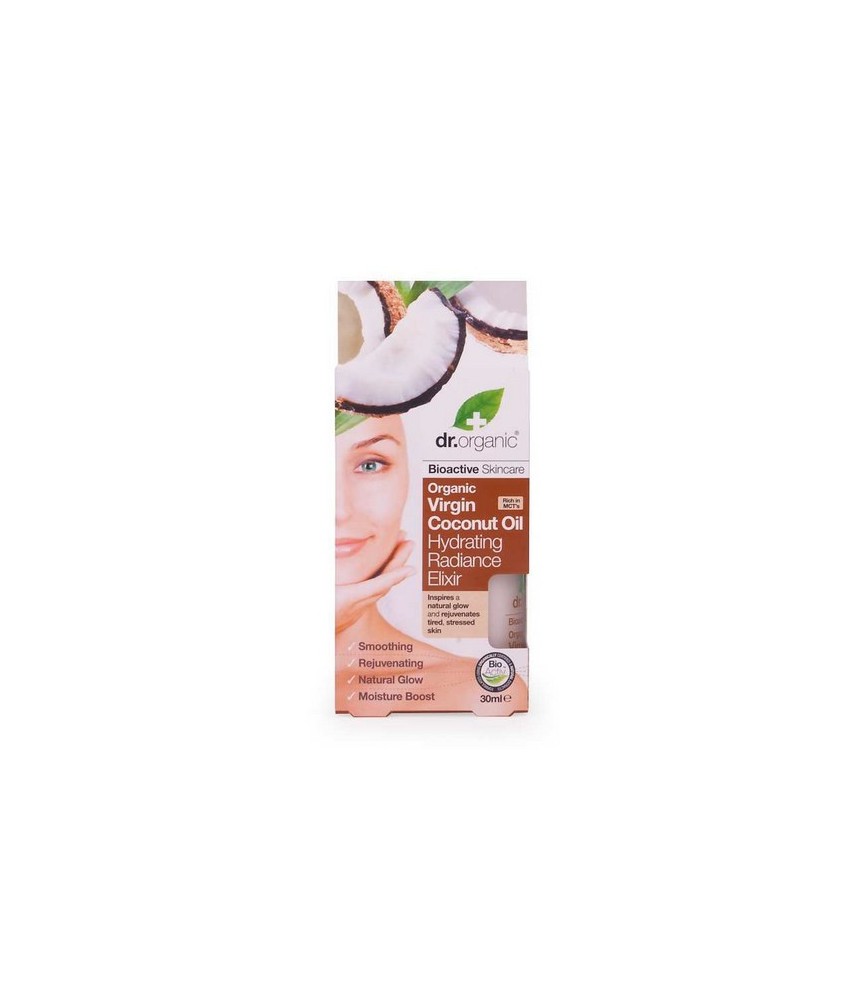 Virgin Coconut Oil Hydrating Radiance Elixir
Tratamiento intensivo que repone orgánicamente y
rehidrata la piel para una lumi