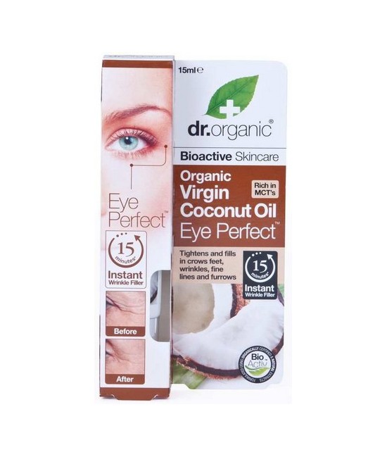 © dr.organic 2017
86
Eye Perfect- contorno de ojos
de aceite de coco virgen
Virgin Coconut Oil Eye Perfect
Relleno antiarr