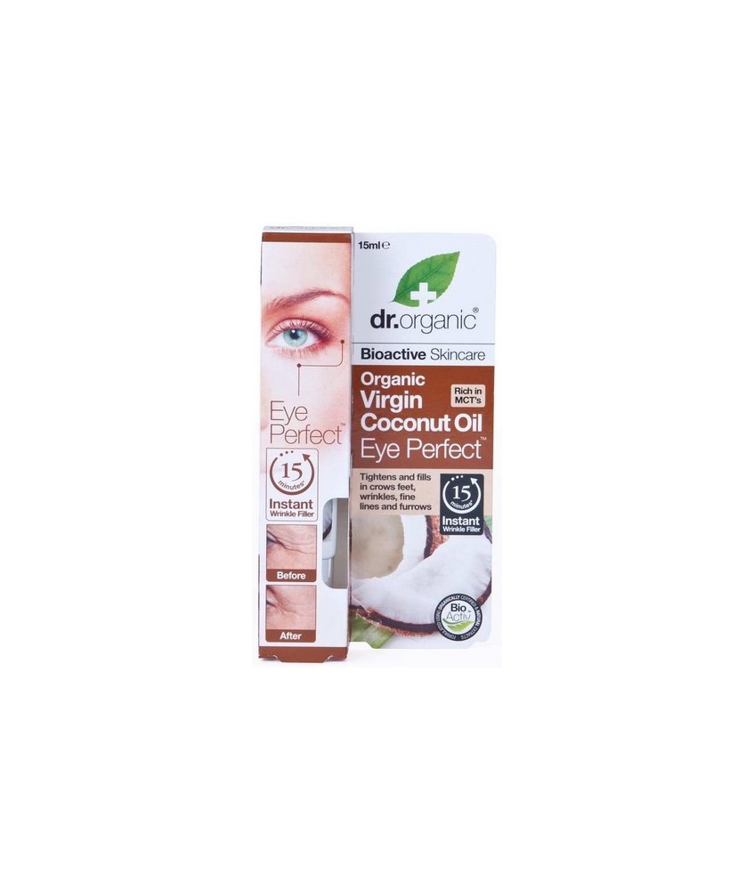 © dr.organic 2017
86
Eye Perfect- contorno de ojos
de aceite de coco virgen
Virgin Coconut Oil Eye Perfect
Relleno antiarr