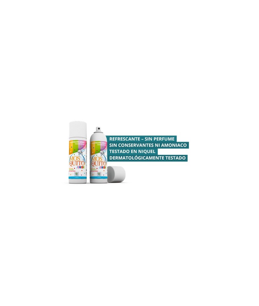 MOS ¡QUITO! Junior presenta una fórmula delicada, no agresiva.  Contiene Eucalyptus Maculata Citriodora, tit. 75% en paramentha