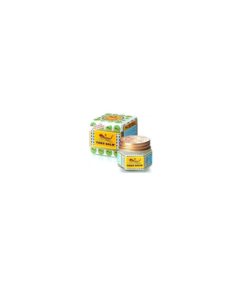 CARACTERÍSTICAS:
Tiger Balm es el autentico ungüento oríginal de uso externo para el alivio de los dolores.
PRESENTACIÓN:
Ta