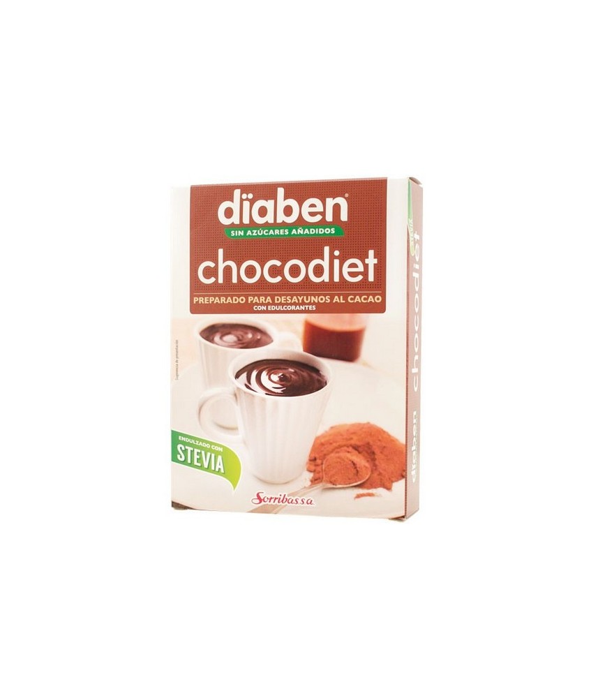 Chocodiet es un  preparado alimenticio al cacao para desayunos y meriendas que ha sido endulzado con el edulcorantes de origen 