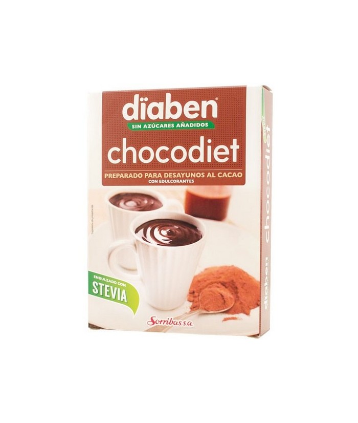 Chocodiet es un  preparado alimenticio al cacao para desayunos y meriendas que ha sido endulzado con el edulcorantes de origen 