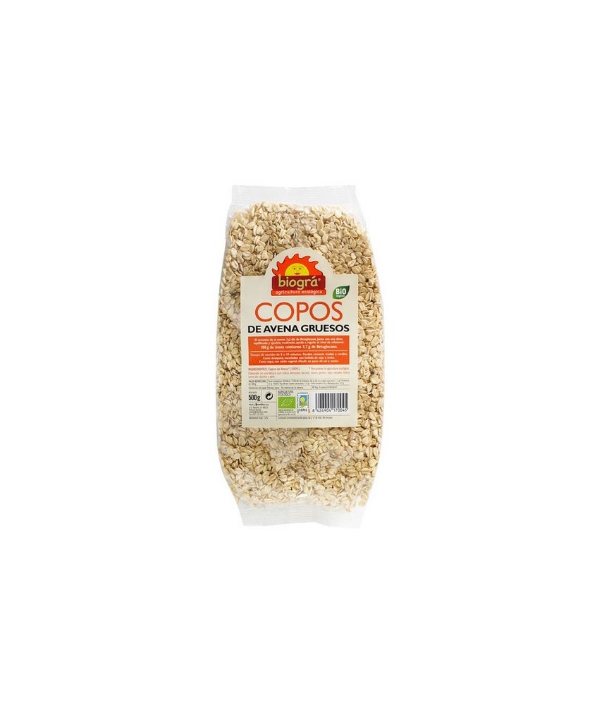 BIO.COPOS DE AVENA GRUESOS 500 Gr.