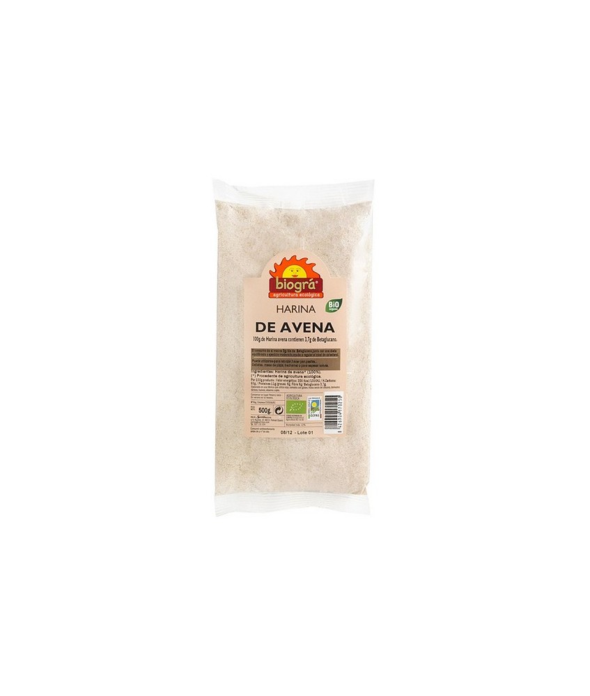 BIO. HARINA DE AVENA 500 Gr.