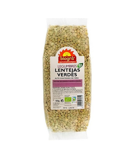 BIO.LENTEJAS VERDES 500 Gr