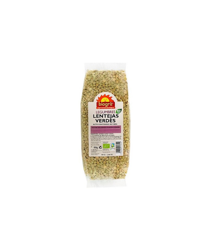 BIO.LENTEJAS VERDES 500 Gr