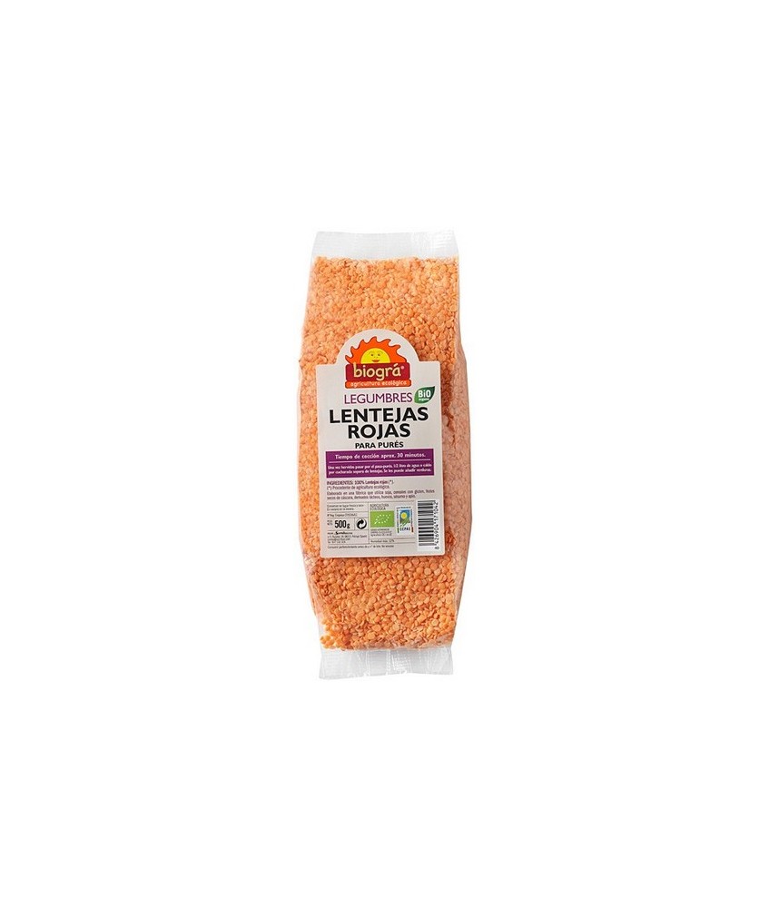 BIO.LENTEJAS ROJAS 500 Gr