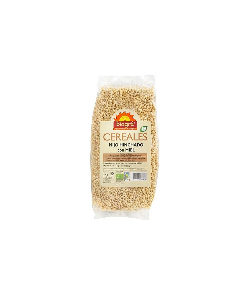 BIO.MIJO HINCHADO CON MIEL 150 gr