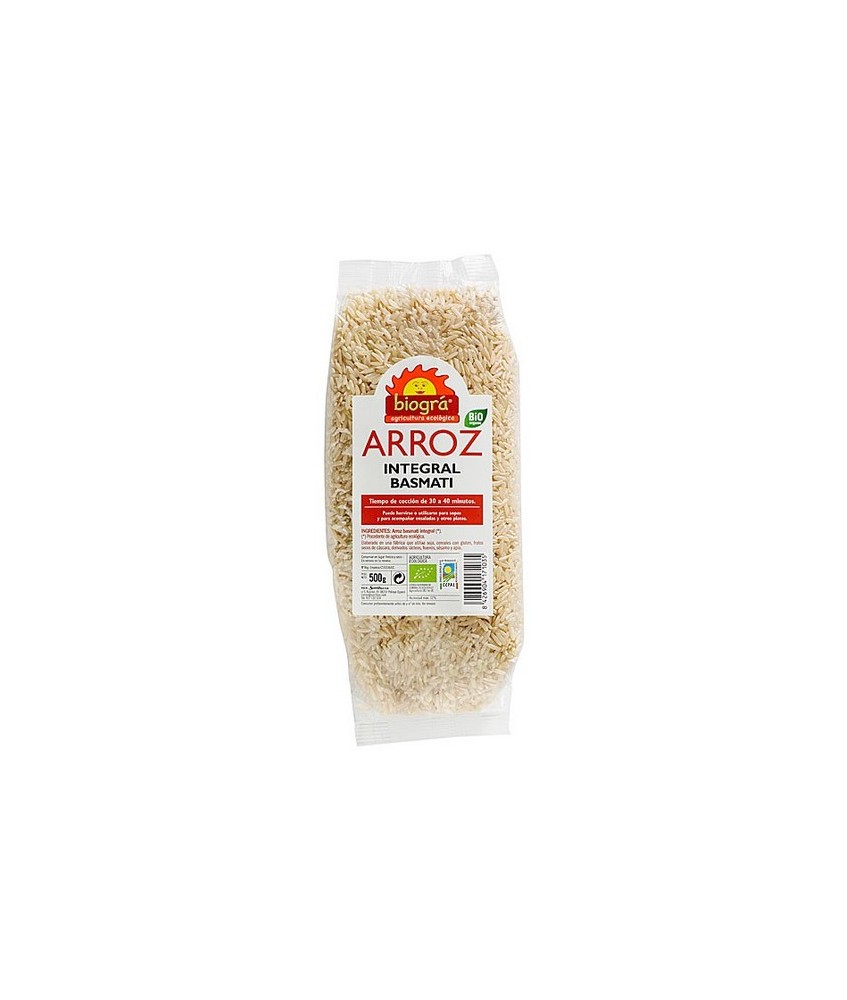 BIO.ARROZ BASMATI INTEGRAL 500 Gr.