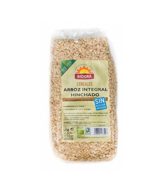 Arroz integral hinchado sin azúcar y sin miel

Ideal para desayunos y meriendas. Mezclar con leche, bebidas vegetales, yogurt