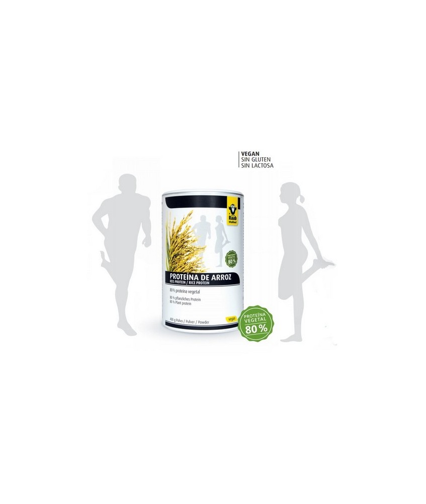 RA.PROTEINA ARROZ NATURAL POLVO, BOTE 400 GRS.