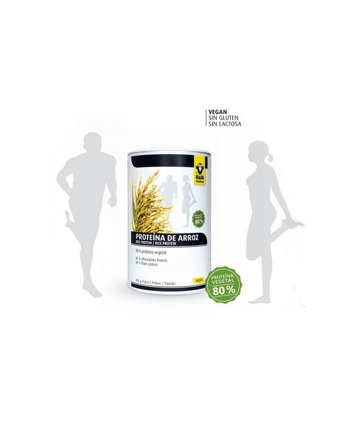 RA.PROTEINA ARROZ NATURAL POLVO, BOTE 400 GRS.