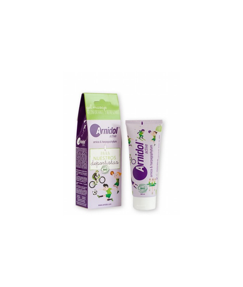 Arnidol® Active Gel masaje con ingredientes de origen natural y ecológico, es una solución ideal para niños mayores de 3 años q