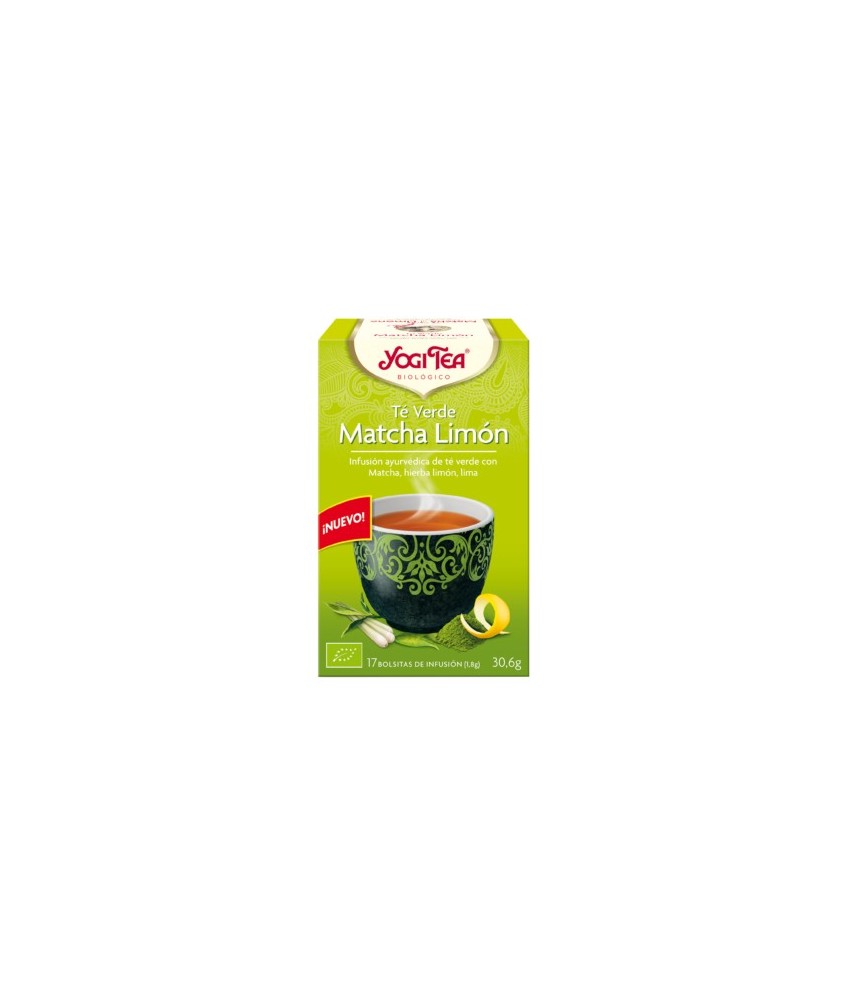 El Té Verde Matcha Limón de YOGI TEA® combina la herbología ayurvédica con la artesanía budista del té verde. Brotes verdes tie