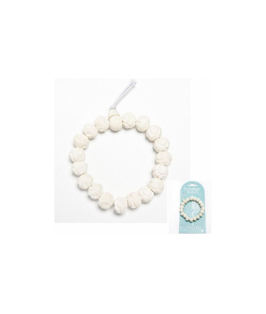 KU.PULSERA HUESO FLOR DE LOTO