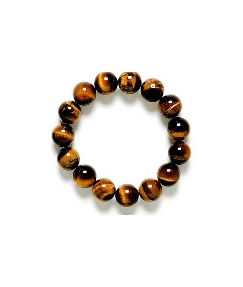 Pulsera de bolas de Ojo de Tigre pulida de 6 mm.
Engarce de goma elástica.
