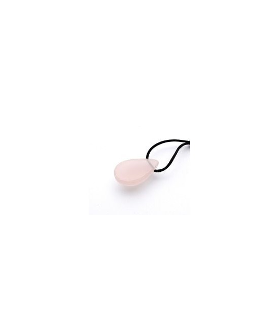 KU.COLGANTE LAGRIMA CUARZO ROSA SEMIPULIDO