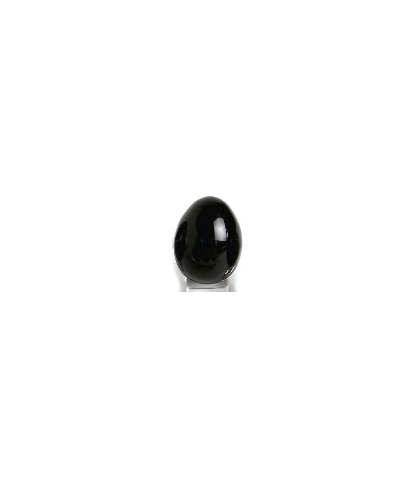 HUEVO OBSIDIANA NEGRA 38X50 mm.