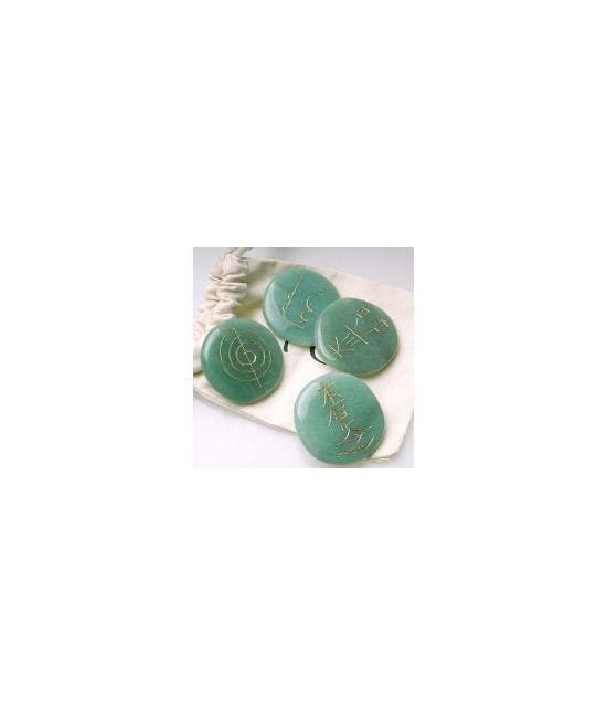 KU.CHAKRA REIKI AVENTURINA VERDE SET 4 unds.