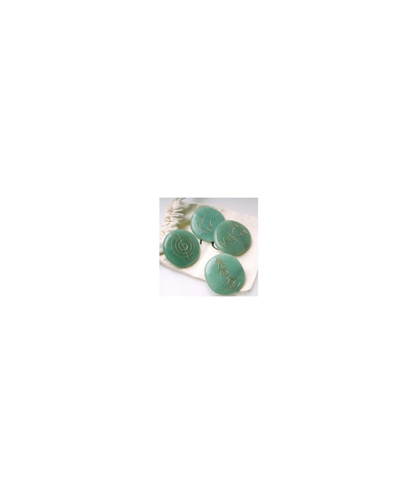 KU.CHAKRA REIKI AVENTURINA VERDE SET 4 unds.