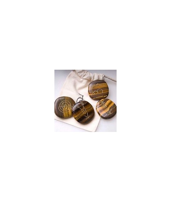 KU.CHAKRA REIKI OJO TIGRE SET 4 unds.