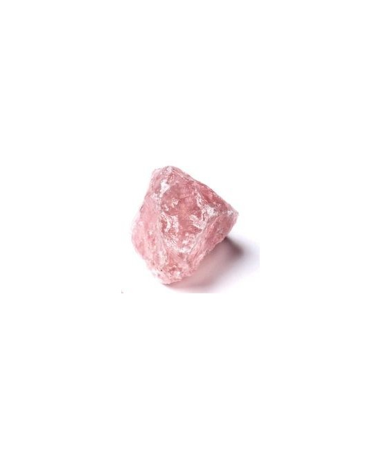 Trozos masivos de cuarzo rosa procentes de Sudáfrica.

  Pertenece al sistema de cristalización trigonal y, habitualmente se 