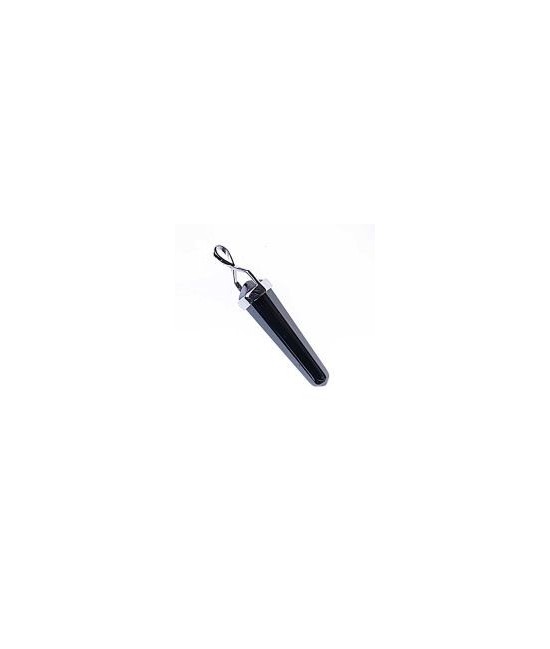 KU.COLGANTE PUNTA BITERMINADA HEMATITE PLATA