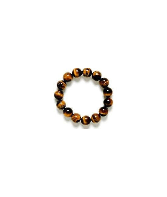 Pulsera de bolas de Ojo de Tigre pulida de 16 mm.
Engarce de goma elástica.