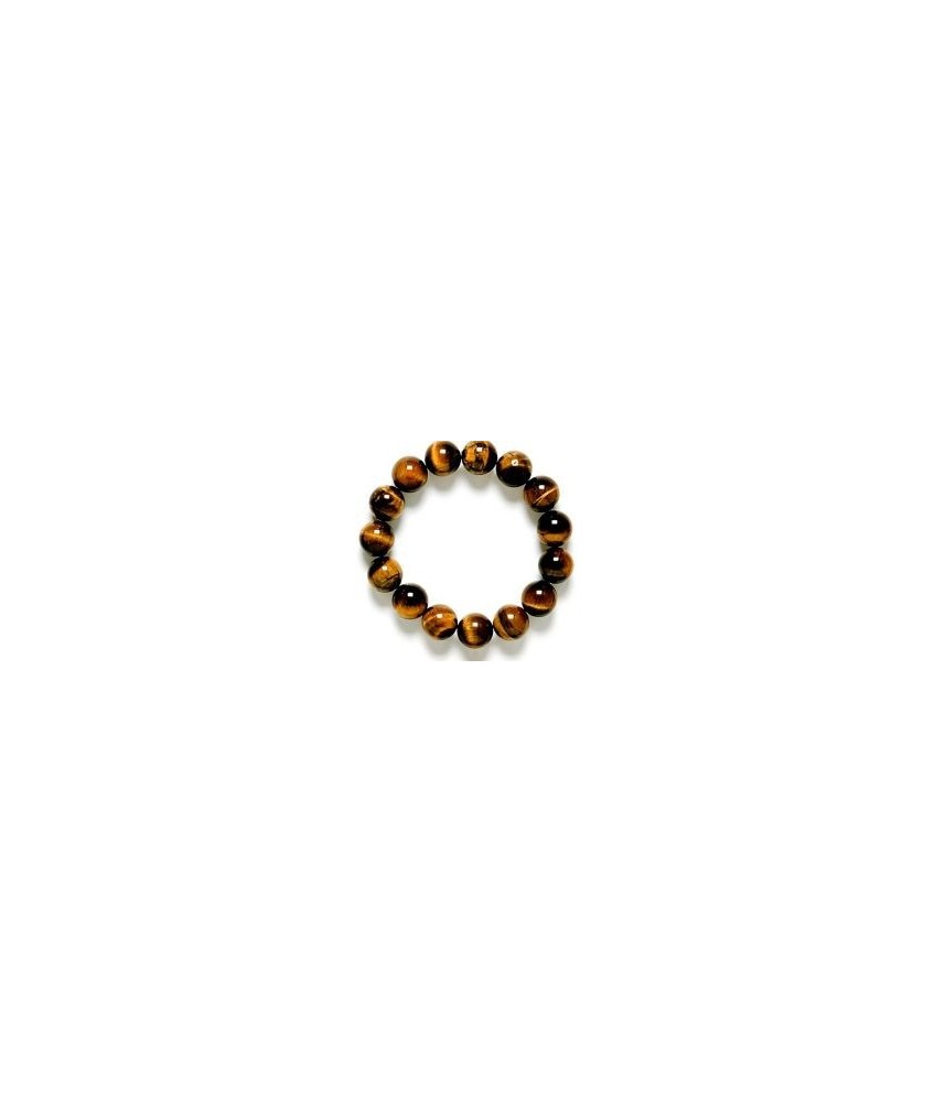 Pulsera de bolas de Ojo de Tigre pulida de 16 mm.
Engarce de goma elástica.