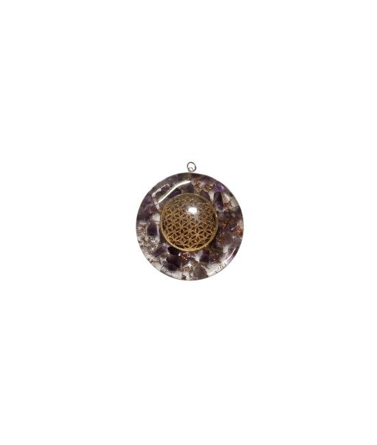 Colgante de Orgonita flor de la vida. Montado en Cuarzo y Amatista.
Artículo procedente de India.
ENGARCE PLATA