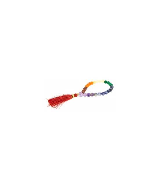 Pulsera-mala 7 chakras
27 cuentas, varias piedras
Made in : India
Mala en sánscrito significa guirnalda de flores. Los malas