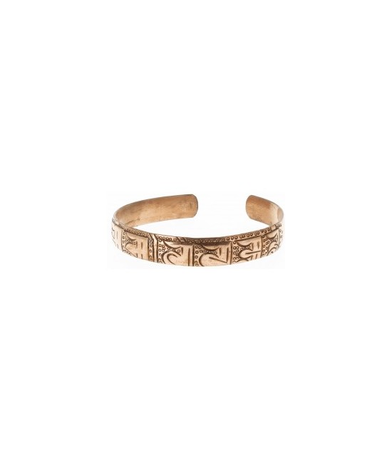 Cobre
Made in : Nepal
En Tíbet se conoce a las pulseras metálicas como joyas medicinales. Se les otorgan propiedades tales co